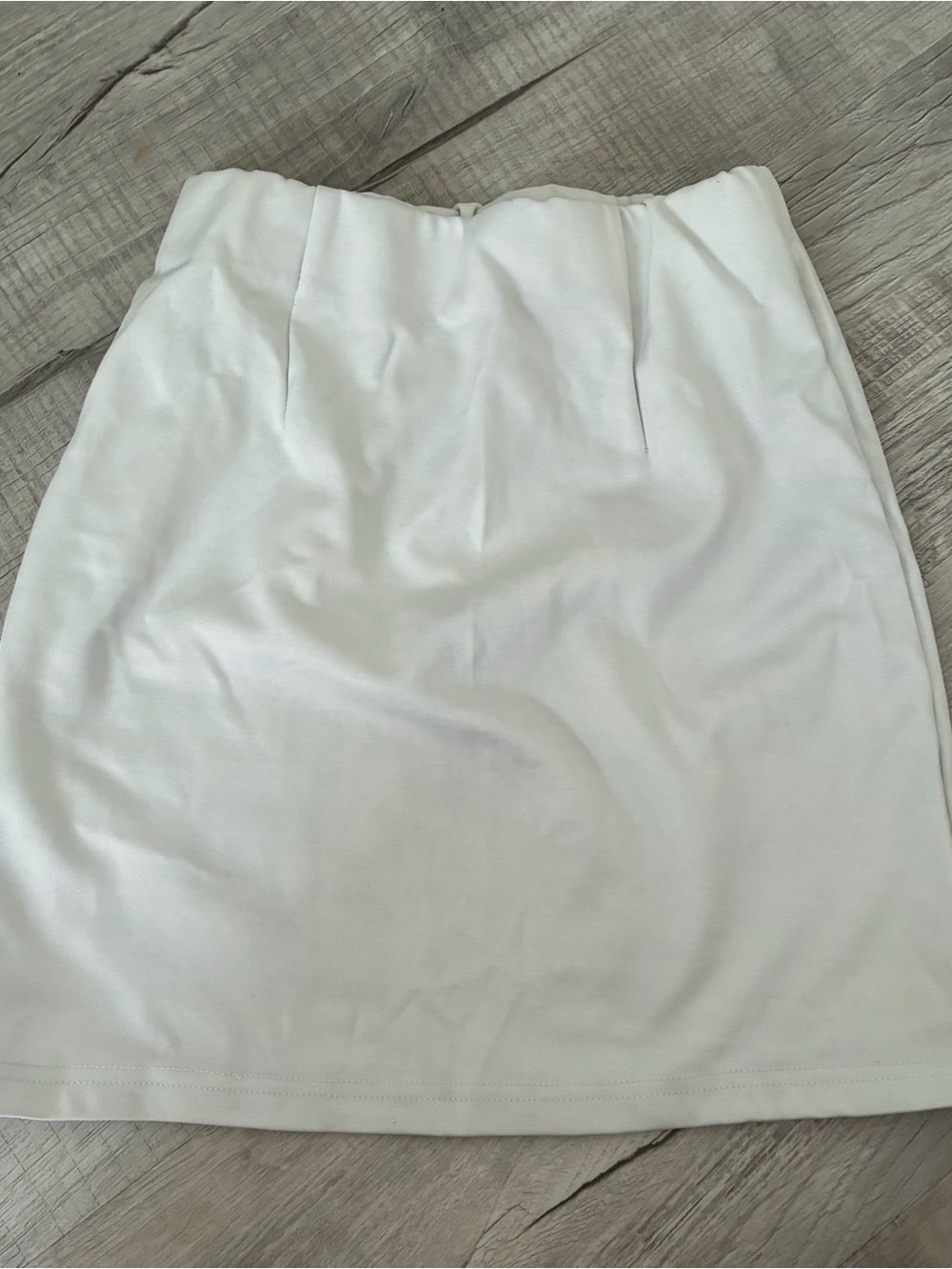shein white mini skirt